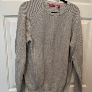 IZOD Gray Mens Pullover Sweater Size L Pre-Owned 100% Cotton M mcdanc1